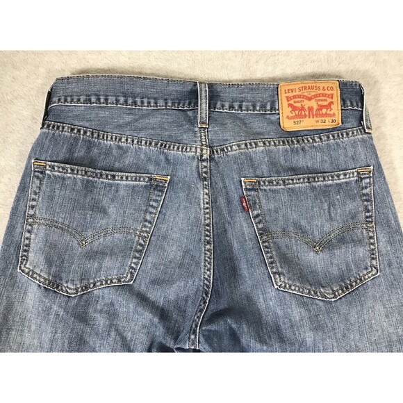 Levis 527 Jeans Mens 32x30 (Fits 33x29) Bootcut Fading Western Cowboy - Picture 4 of 14